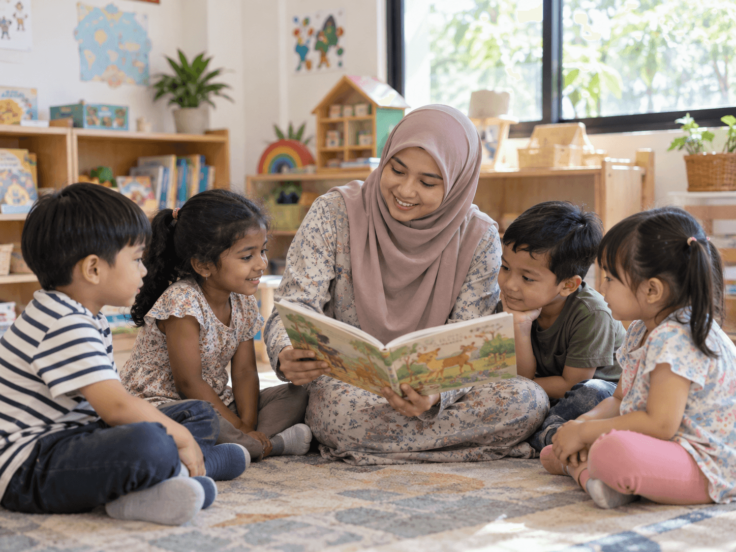 Suasana kelas yang hangat di Ceria Cerdas